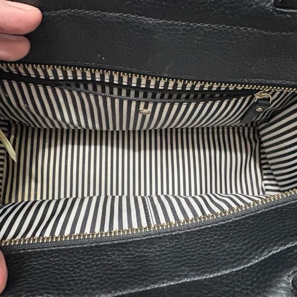 KATE SPADE Cobble Hill Adrein Tri-color Pink/Black/White w/ Crossbody Strap - Picture 6 of 9